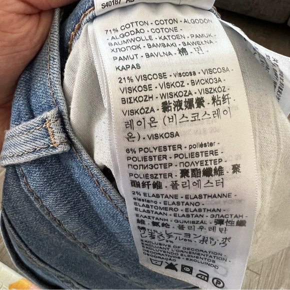 Levi's High Rise Shorts - Size 30 - Denim Casual Summer - Picture 7 of 7